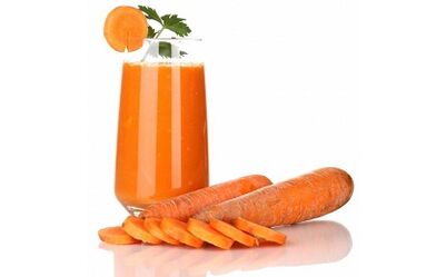 Karottensaft zur Beseitigung von Parasiten