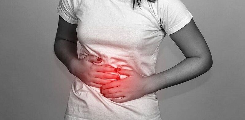 Bauchschmerzen als Symptom für das Vorhandensein von Parasiten im Körper